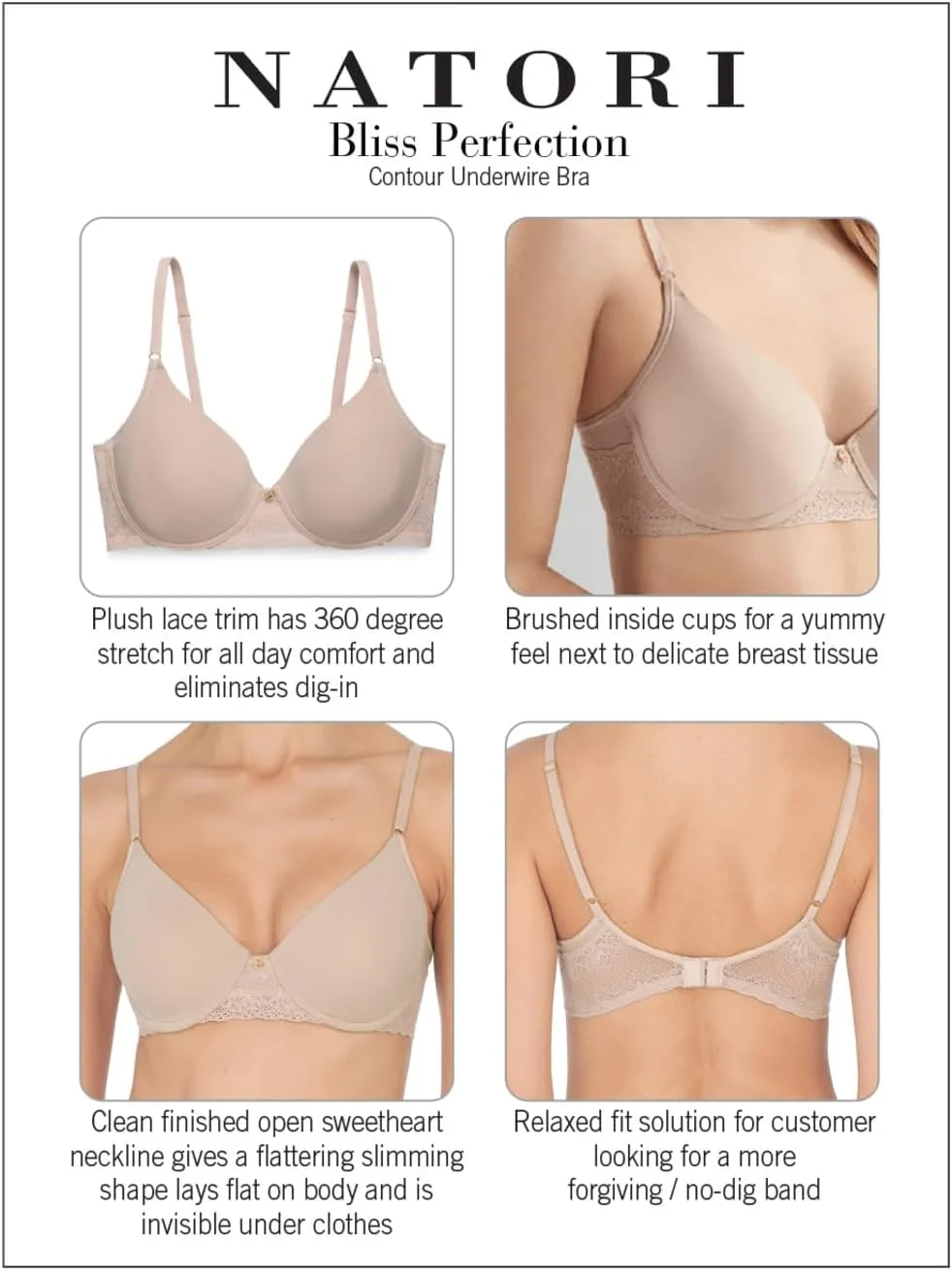Natori Women's Bliss Perfection Seamless T-Shirt Bra