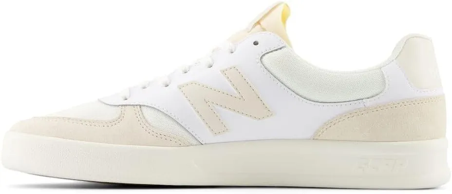 New Balance Men's 300 V3 Court Sneaker, White/Sea Salt/Linen, 6 Wide