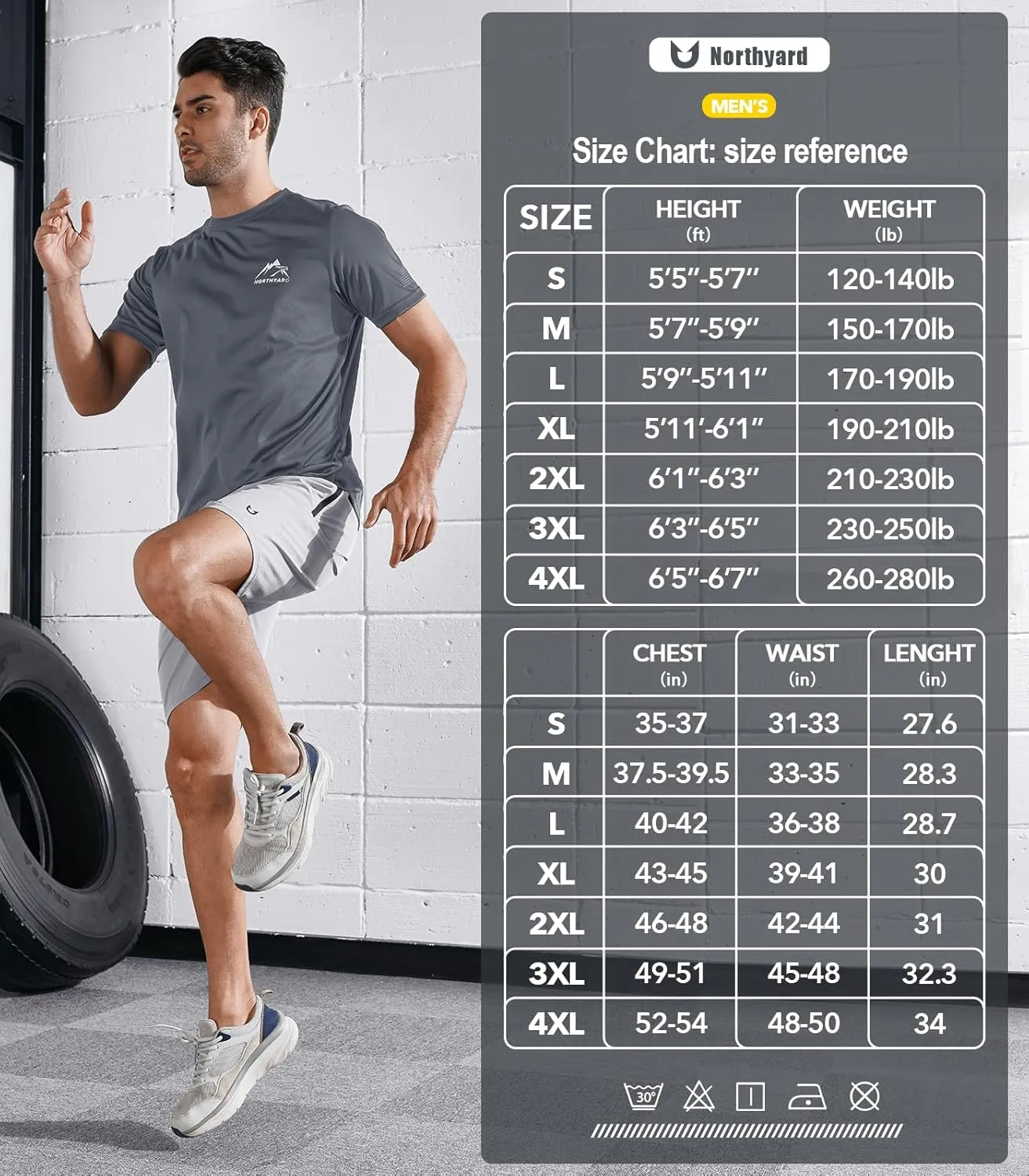 NORTHYARD Men's UPF 50  Sun Protection Shirts Swim SPF UV Quick Dry Short Sleeve T-Shirts for Athletic Fishing Rash Guard