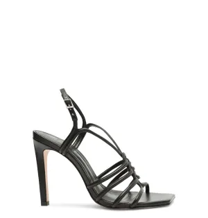 Obeeze Handmade Black Leather Sandal For Womens
