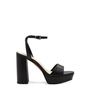 Obeeze Handmade Gucci Buckle Black  Leather Sandal For Womens