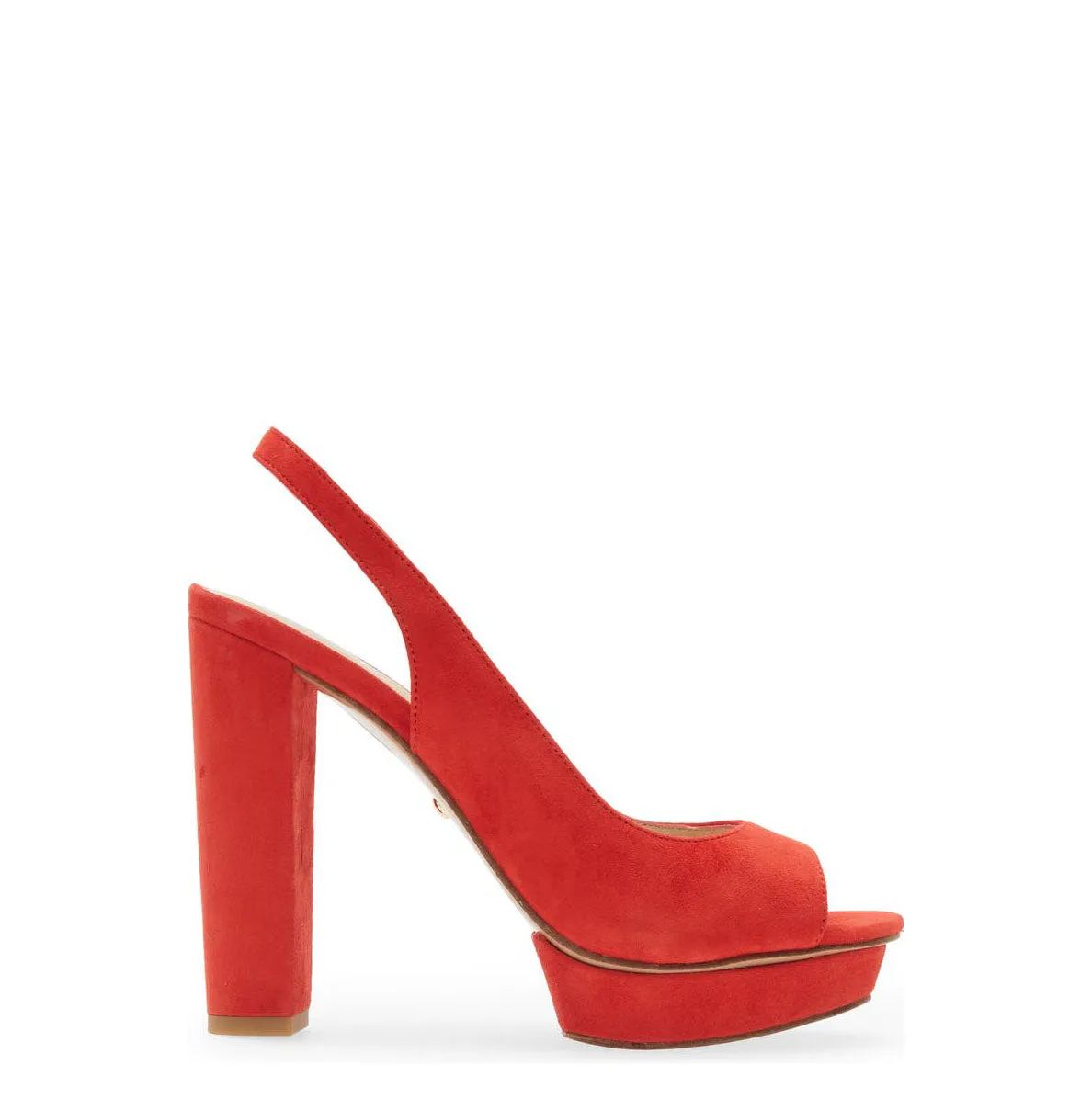 Obeeze Handmade Red Buckle Black  Leather Sandal For Womens
