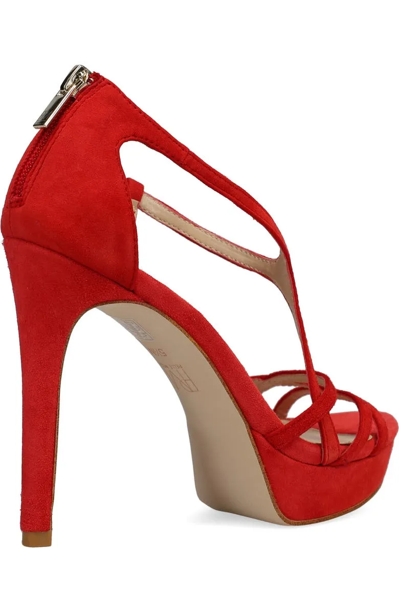 Obeeze Handmade Red Leather Sandal For Womens