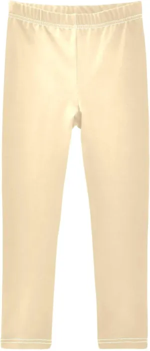 ODAWA Moccasin Girls Legging Kids Soft Stretchy Pants Full Length Stretch Pants Comfortable Bottoms, (4-10 Years)