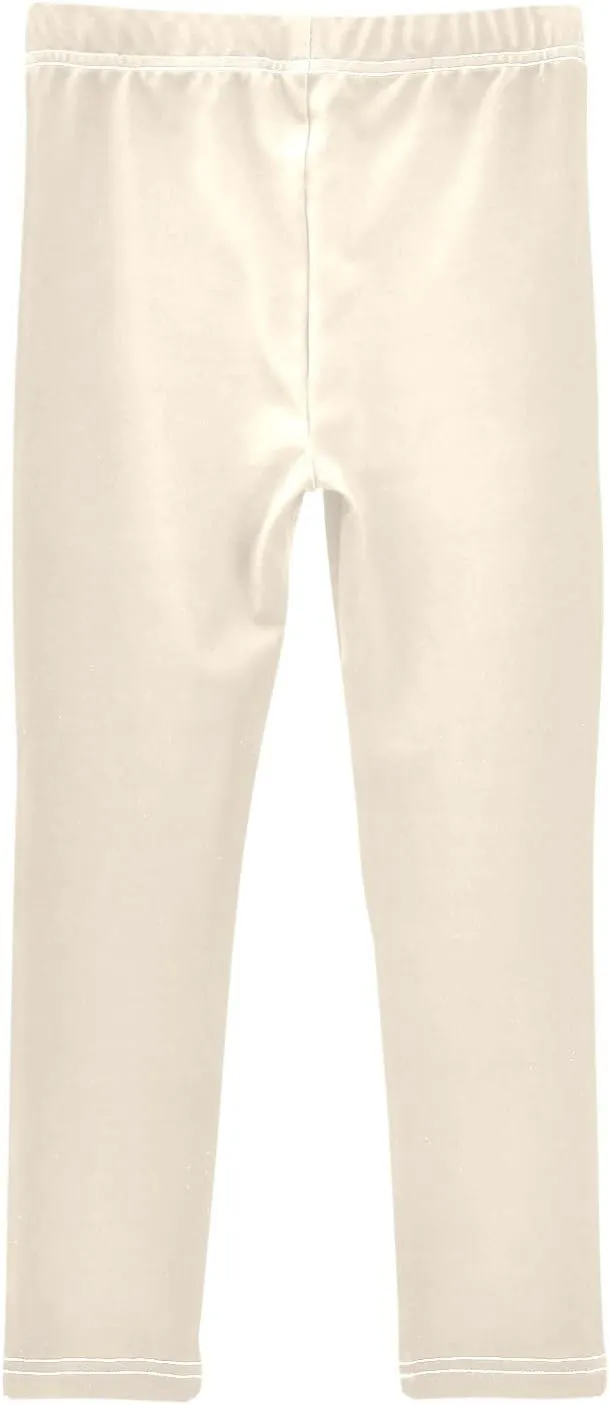 ODAWA Moccasin Girls Legging Kids Soft Stretchy Pants Full Length Stretch Pants Comfortable Bottoms, (4-10 Years)