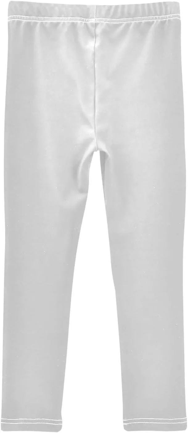 ODAWA Moccasin Girls Legging Kids Soft Stretchy Pants Full Length Stretch Pants Comfortable Bottoms, (4-10 Years)