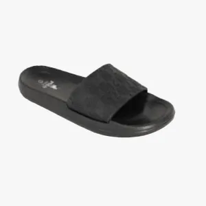 Polo Mens Block Monogram Pool Sandal Black