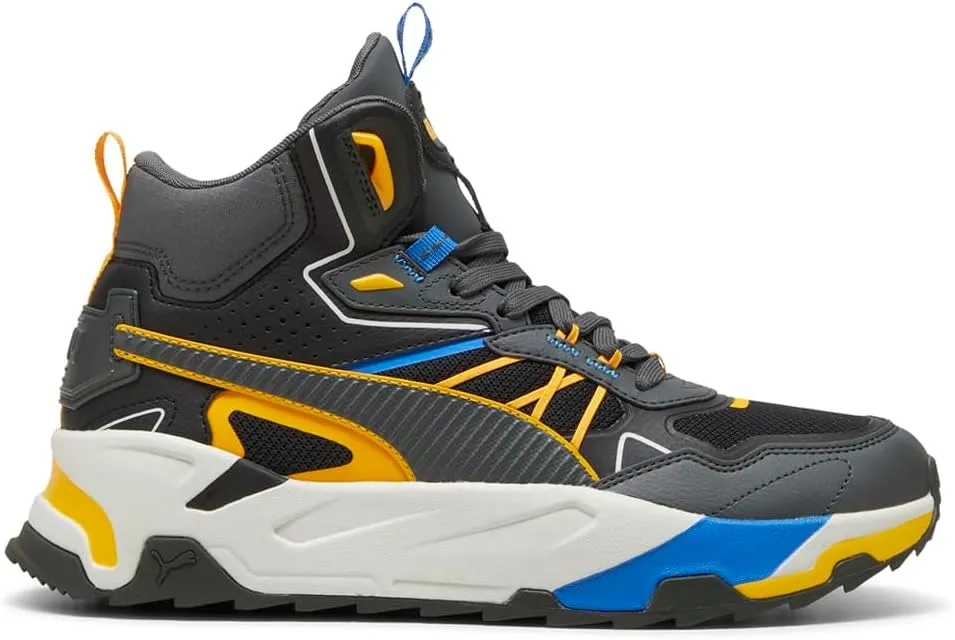 PUMA Mens Trinity Mid Hybrid High Sneakers Shoes Casual - Black