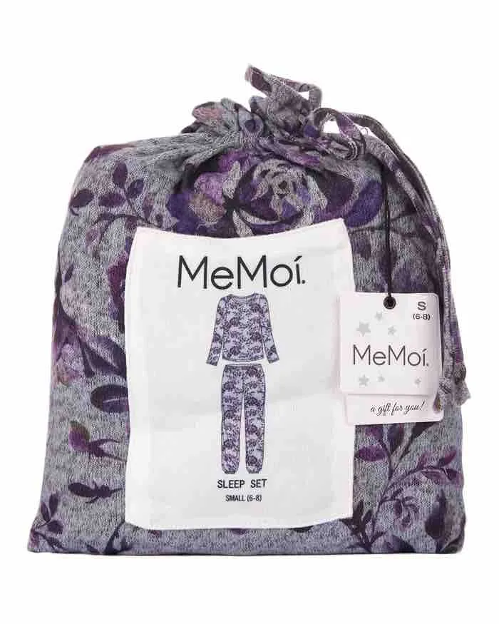 PURPLE BLOSSOM 2 PIECE PAJAMA SET