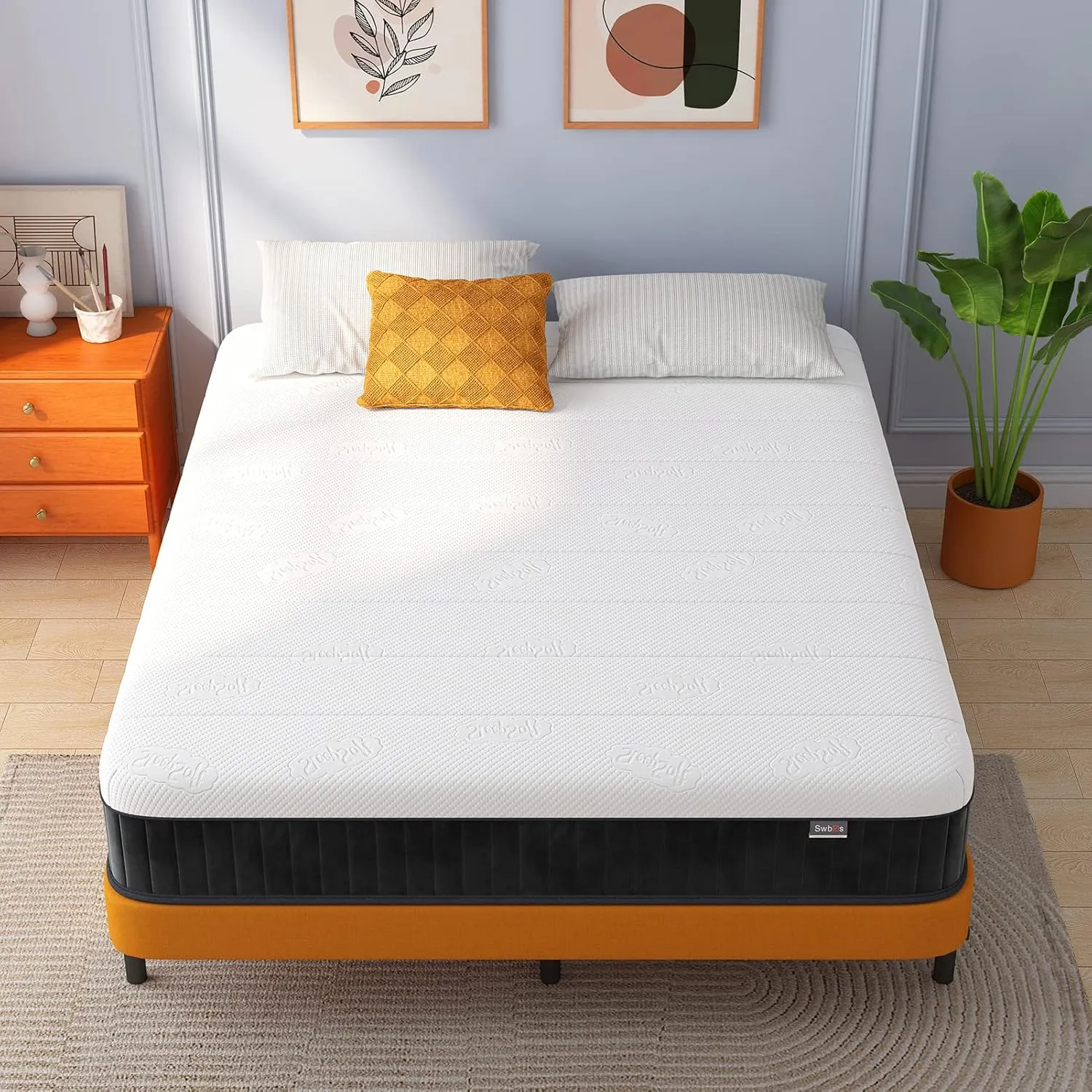 Queen Mattresses in a Box, 10 Inch Memory Foam Mattress Quees Size with Hybrid Queen Bed Mattress Pressure Relief & Supportive