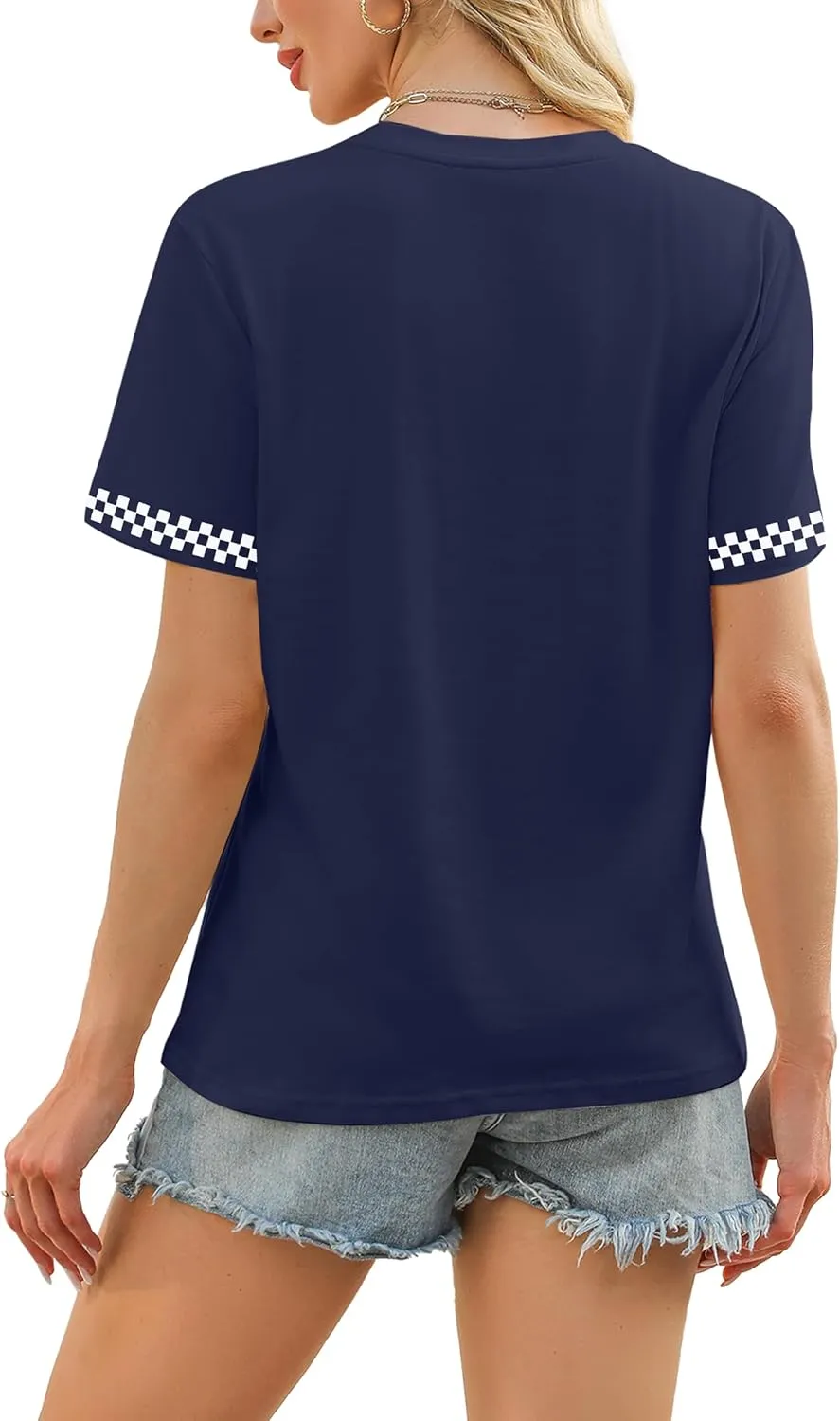 Racing Shirt Women Vintage Checkered Flag Racing Shirts Start Your Engines Tshirt Raceday Casual Short Sleeve Tops