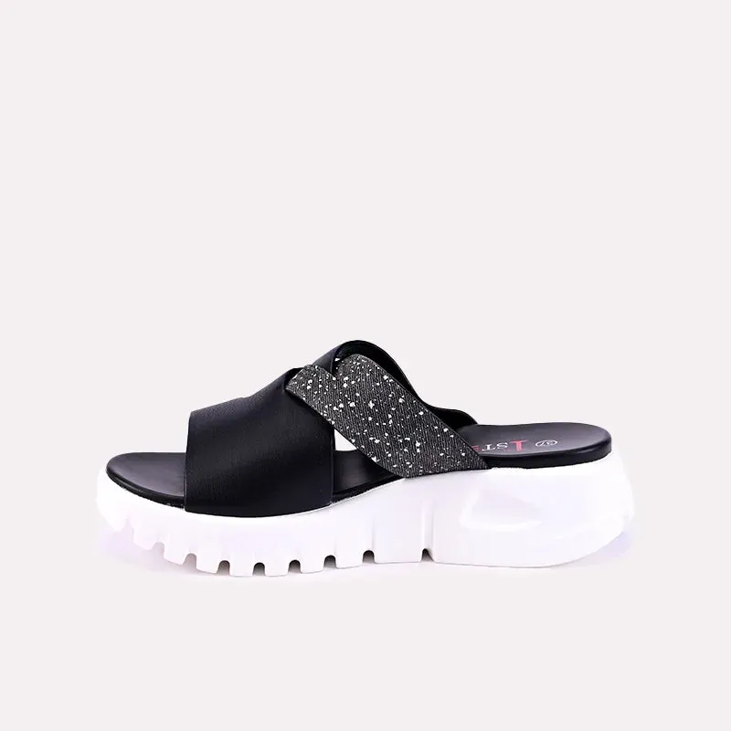 Rae Black Comfy Slippers 0412681