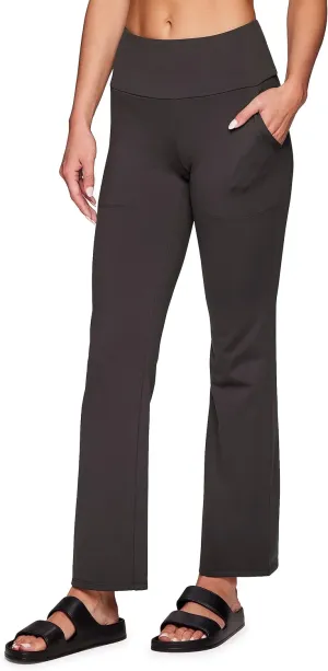 RBX Active Women's Full Length Tummy Control Workout Bootcut Yoga Pants