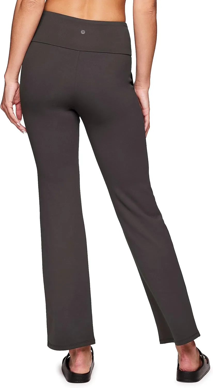 RBX Active Women's Full Length Tummy Control Workout Bootcut Yoga Pants