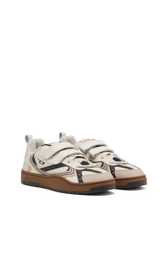 S-Ukiyo-Leather sneaker with straps