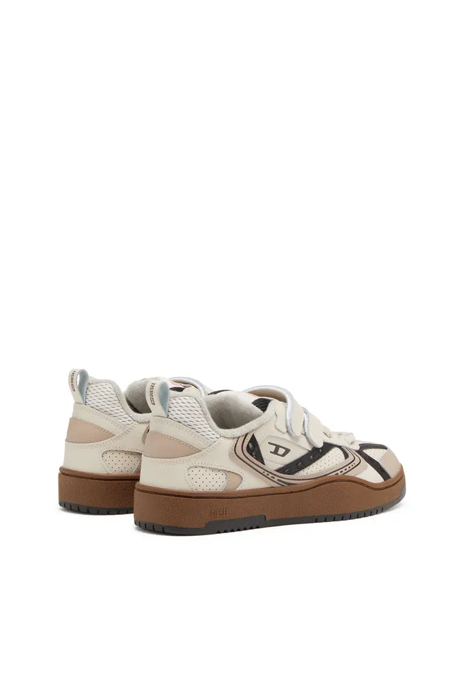 S-Ukiyo-Leather sneaker with straps