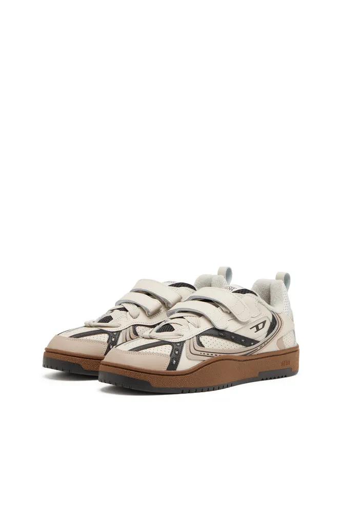 S-Ukiyo-Leather sneaker with straps