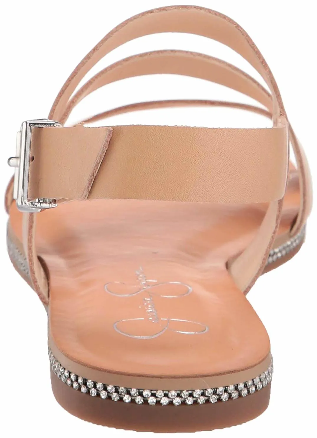 Sandals Buff Simpson Braelyn Open Flat Chic Sandal Toe Leather Nude Jessica Limited-time offer Flat
