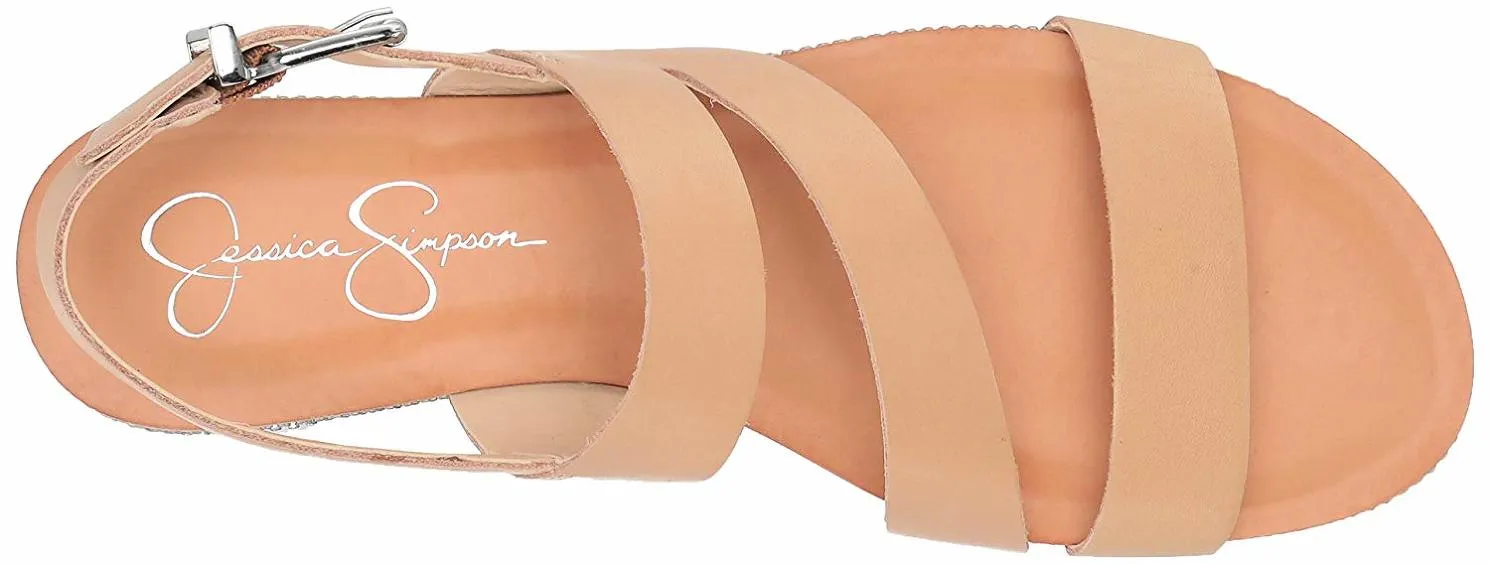Sandals Buff Simpson Braelyn Open Flat Chic Sandal Toe Leather Nude Jessica Limited-time offer Flat