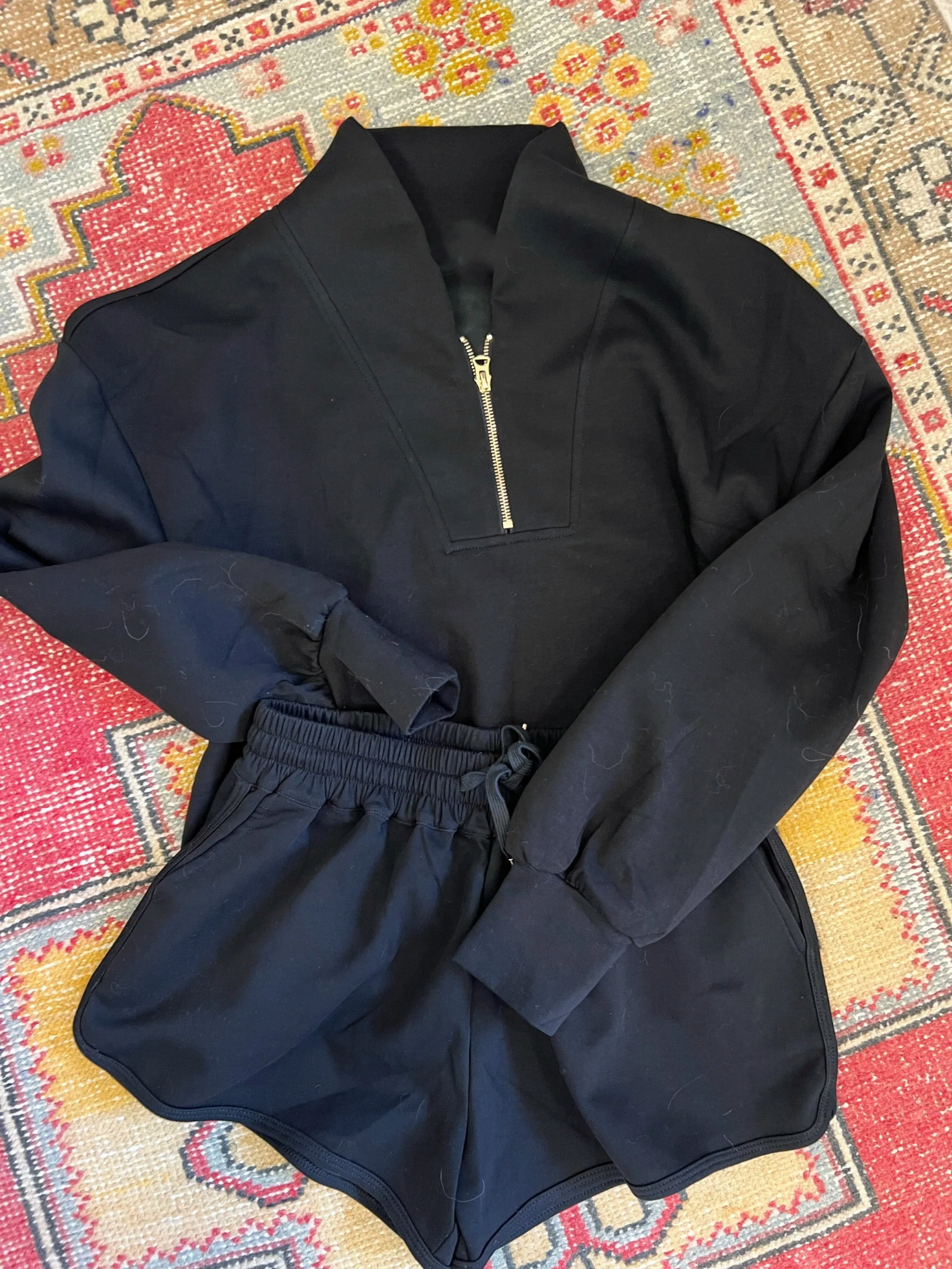 Scuba Half Zip Short Set