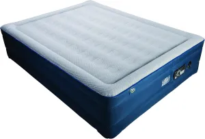 Serta Queen TPU Perfect Sleeper Air Mattress | Queen 18” | TPU Construction | Slumbertouch Knit Topper - Edge Protection | Air Mattress with Built-in Air Pump