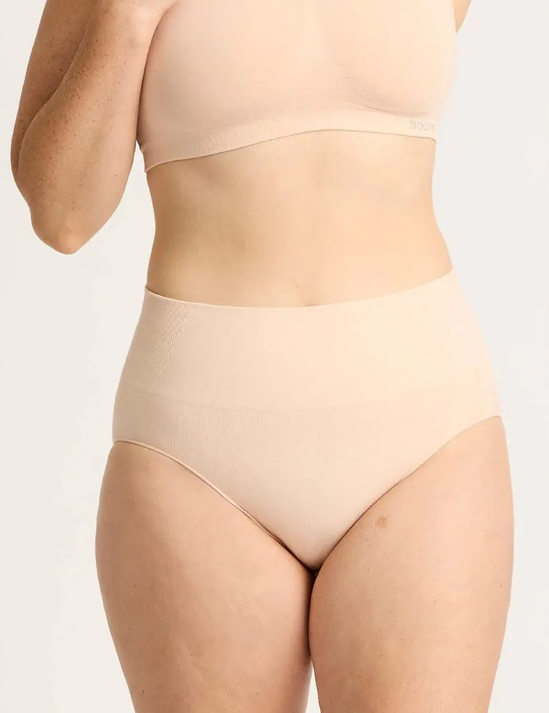 Shaper High Cut Full Briefs in Shell