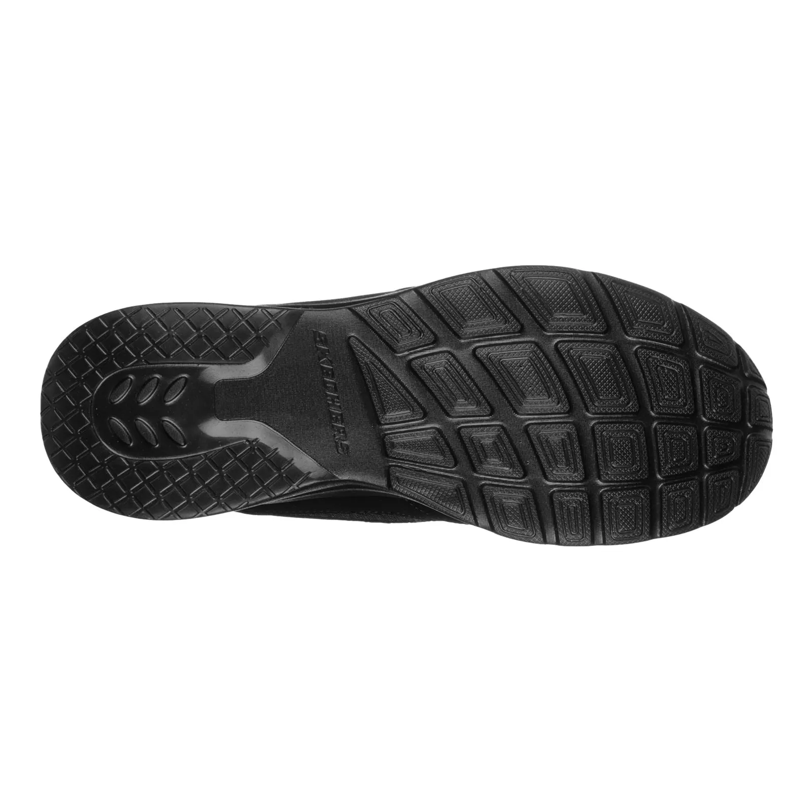 Skechers Men's Dynamight 2.0 Lace Up Memory Foam Trainer in Black