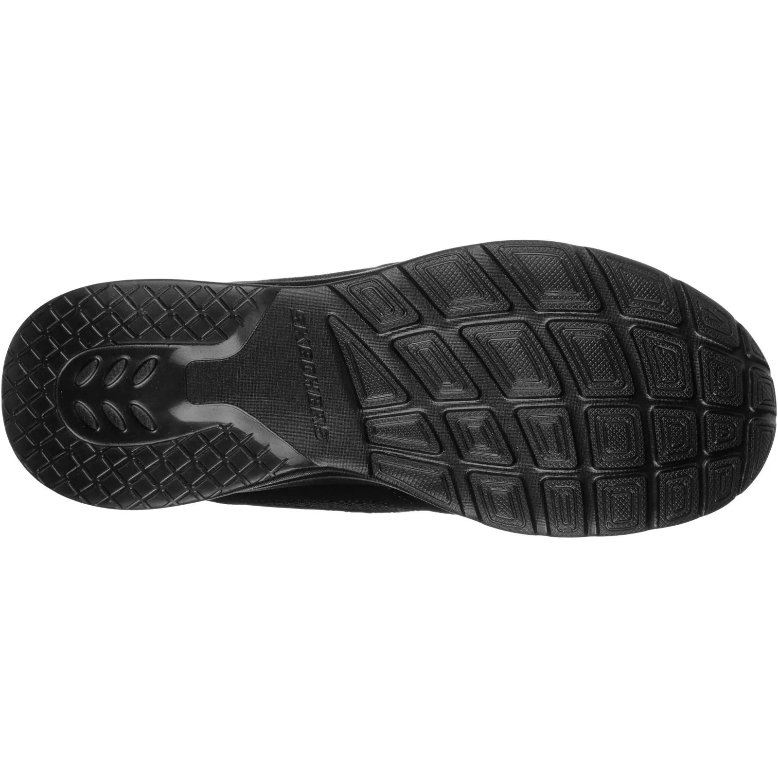 Skechers Men's Dynamight 2.0 Lace Up Memory Foam Trainer in Black