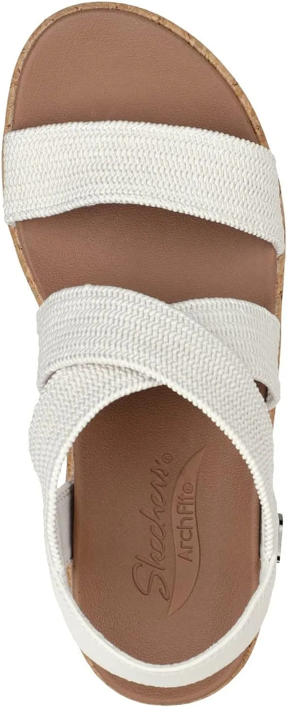 Skechers Women's Arch Fit Beverlee-Love Stays Wedge Sandal, 5.5