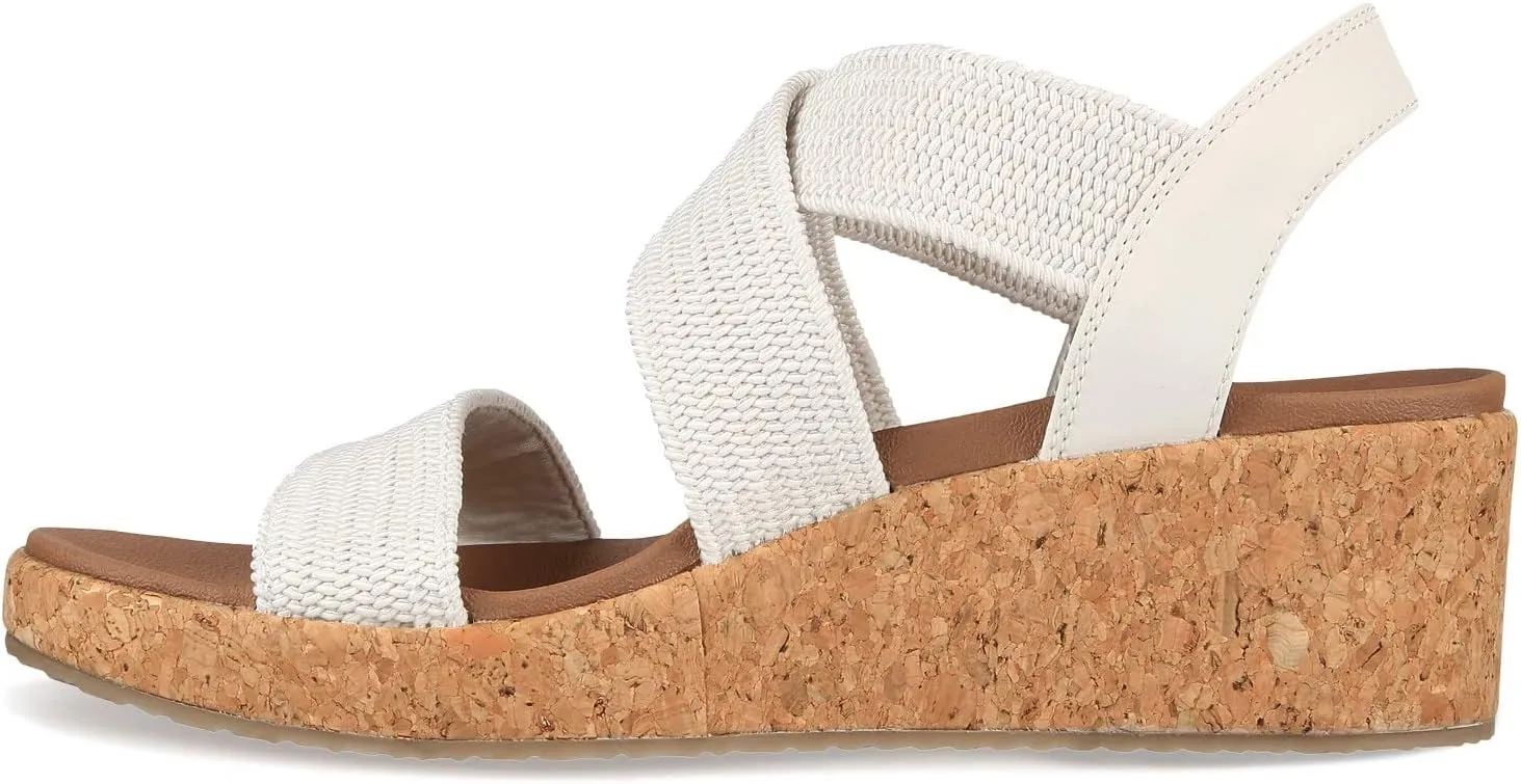 Skechers Women's Arch Fit Beverlee-Love Stays Wedge Sandal, 5.5