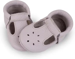 Soft Sole Infant, Baby and Toddler Shoes – Elastic T-Strap Italian Leather Baby Moccasin Shoes for Boys and Girls; Crib Shoes to Baby Walking Shoes Handcrafted in Europe