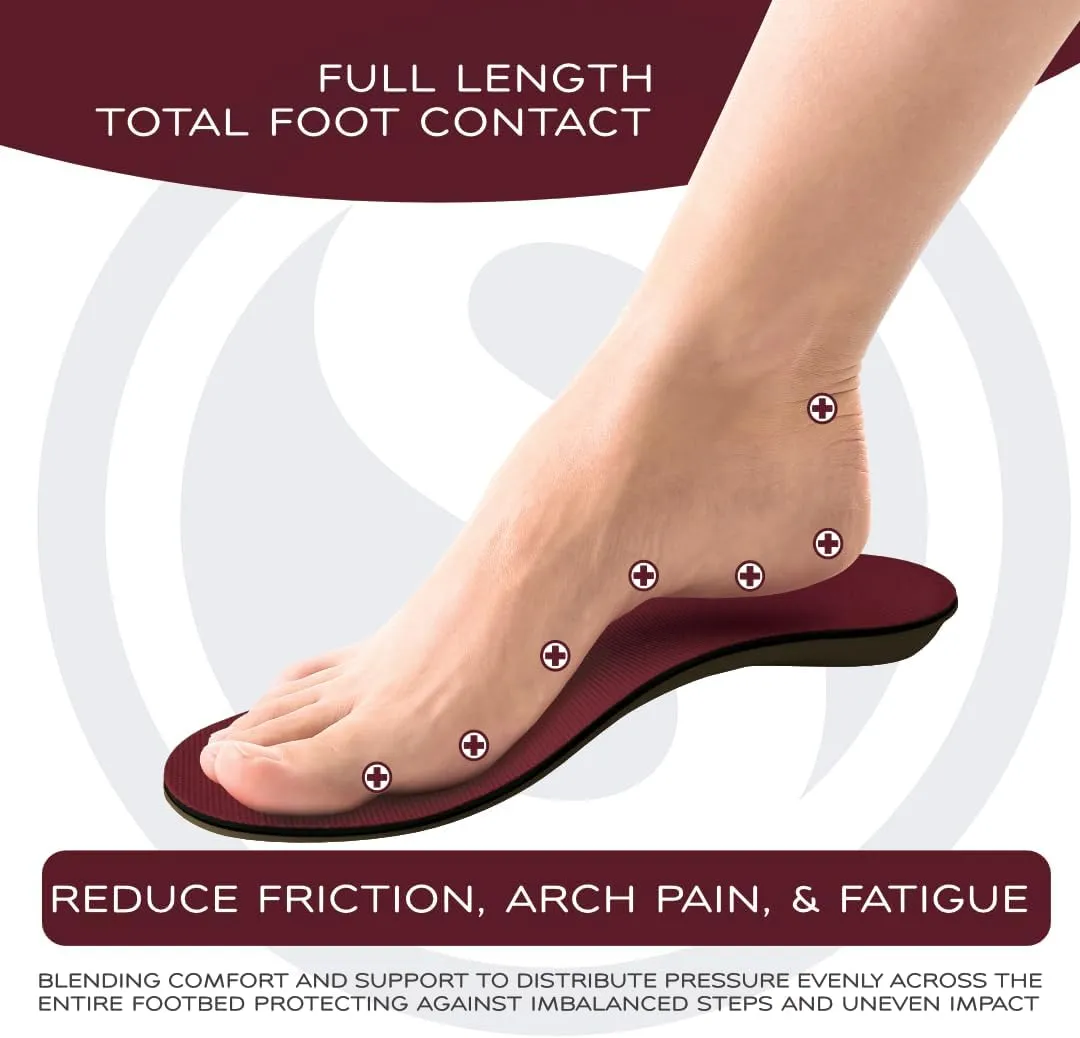 SoleAid III Performance Insole, Neutral Height Rigid Arch Support Orthotic for Overpronation, Shock Absorbing, Anti-Fatigue, All Day Comfort Shoe Insert (Women 9-9.5 / Men 7-7.5)