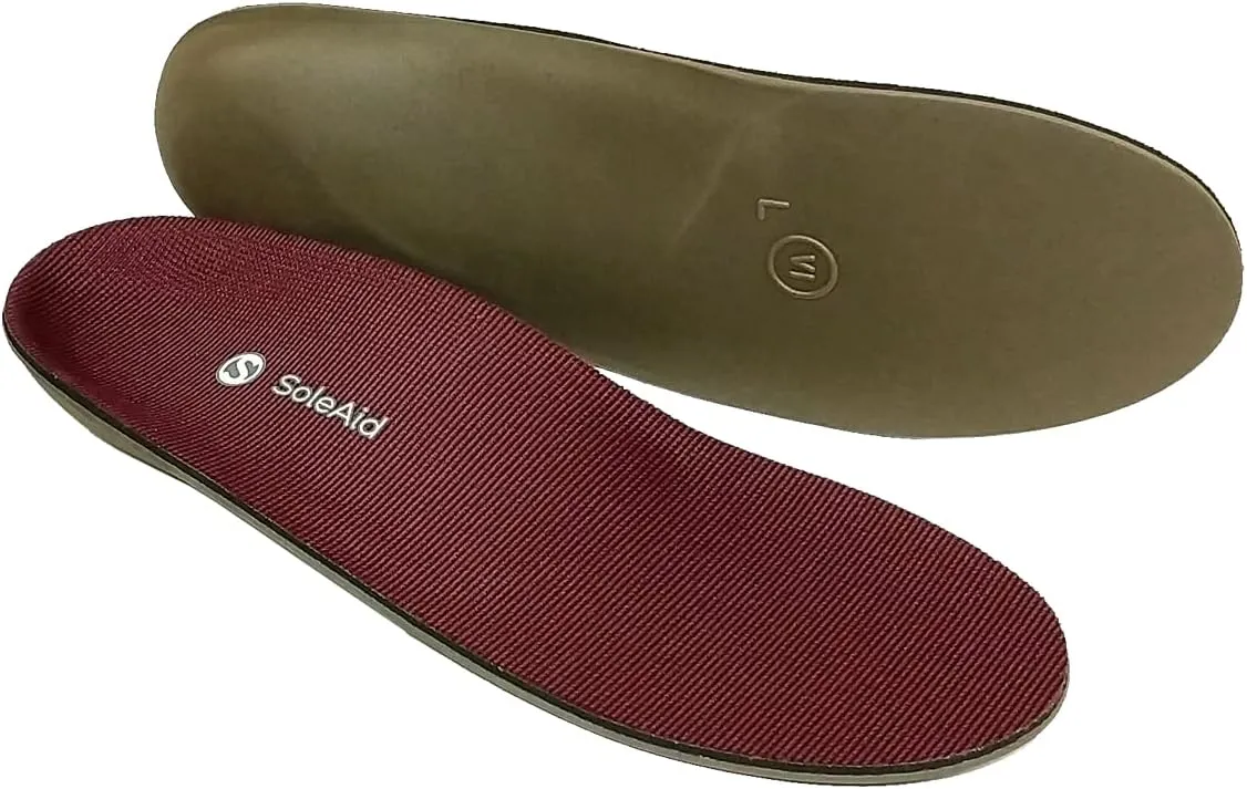 SoleAid III Performance Insole, Neutral Height Rigid Arch Support Orthotic for Overpronation, Shock Absorbing, Anti-Fatigue, All Day Comfort Shoe Insert (Women 9-9.5 / Men 7-7.5)