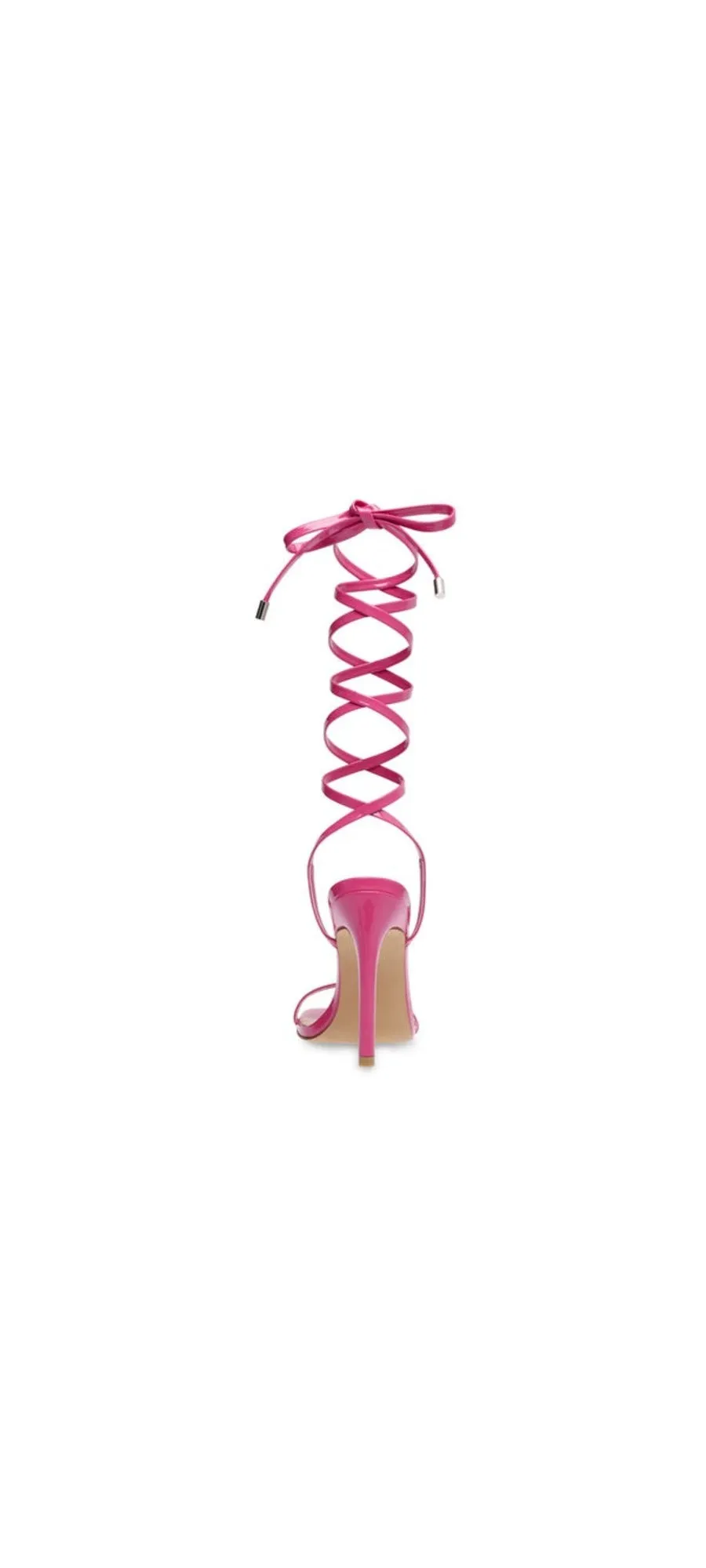 Stiletto Square Uplift Madden Strappy Pink Steve Flash sale Sandals High Heel Patent Free gift with purchase Toe