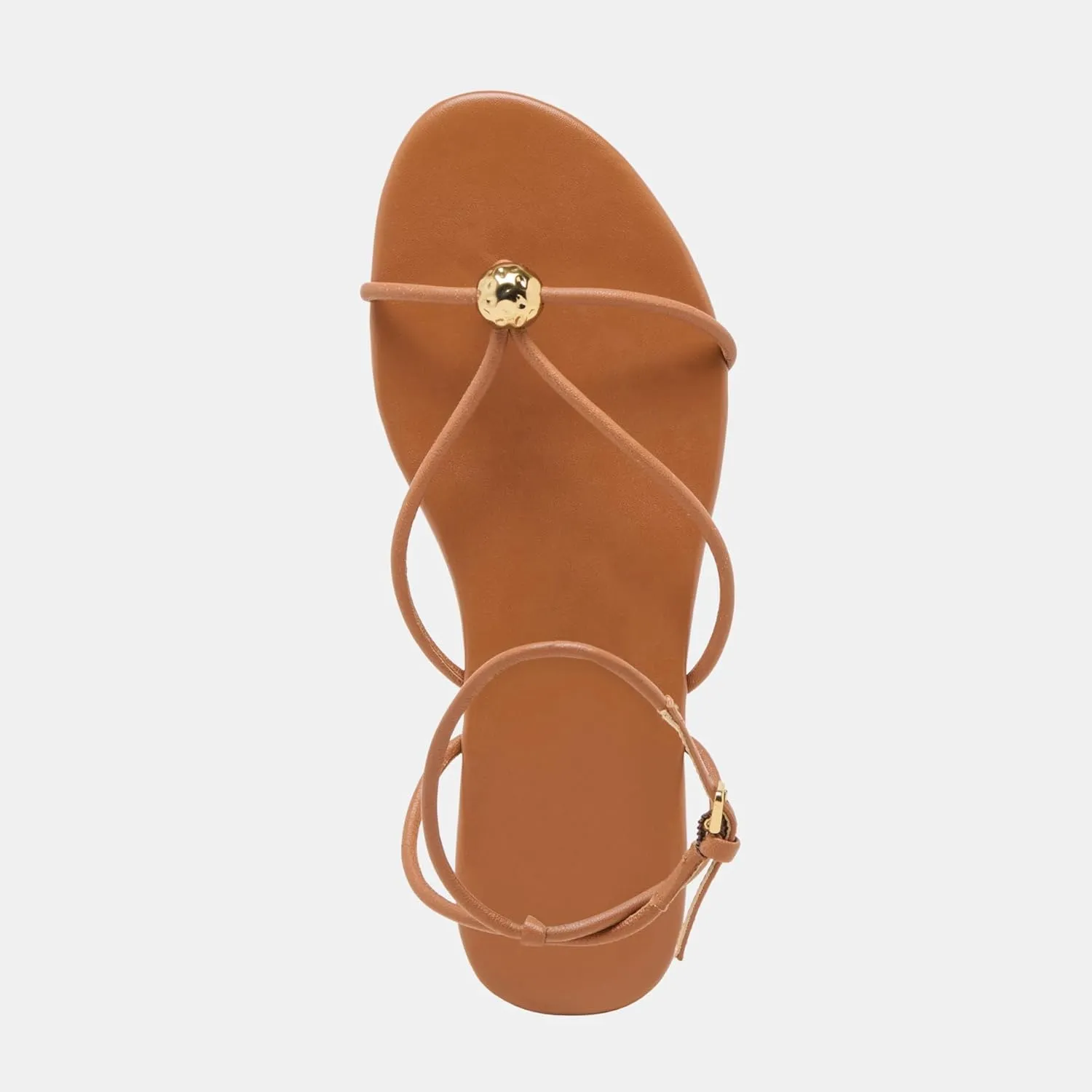 Strappy Flat Sandals for Women Comfortable Open Round Toe Sandals Dressy Beach Thong Flip Flop Slides