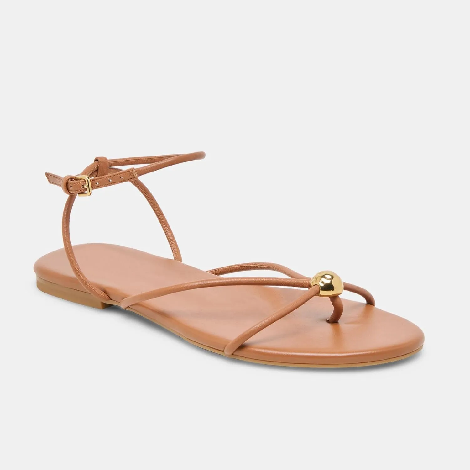 Strappy Flat Sandals for Women Comfortable Open Round Toe Sandals Dressy Beach Thong Flip Flop Slides