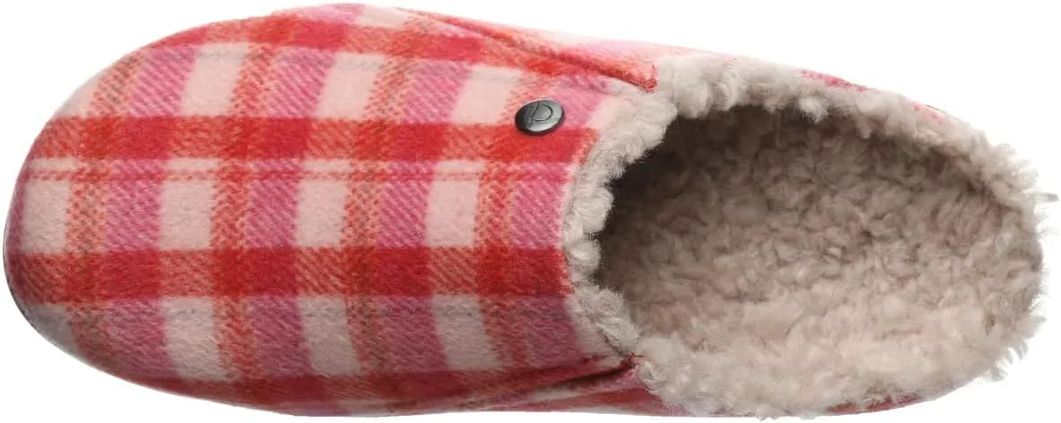 Strole Snug Tartan Women's Supportive Clog with Orthotic Arch Support