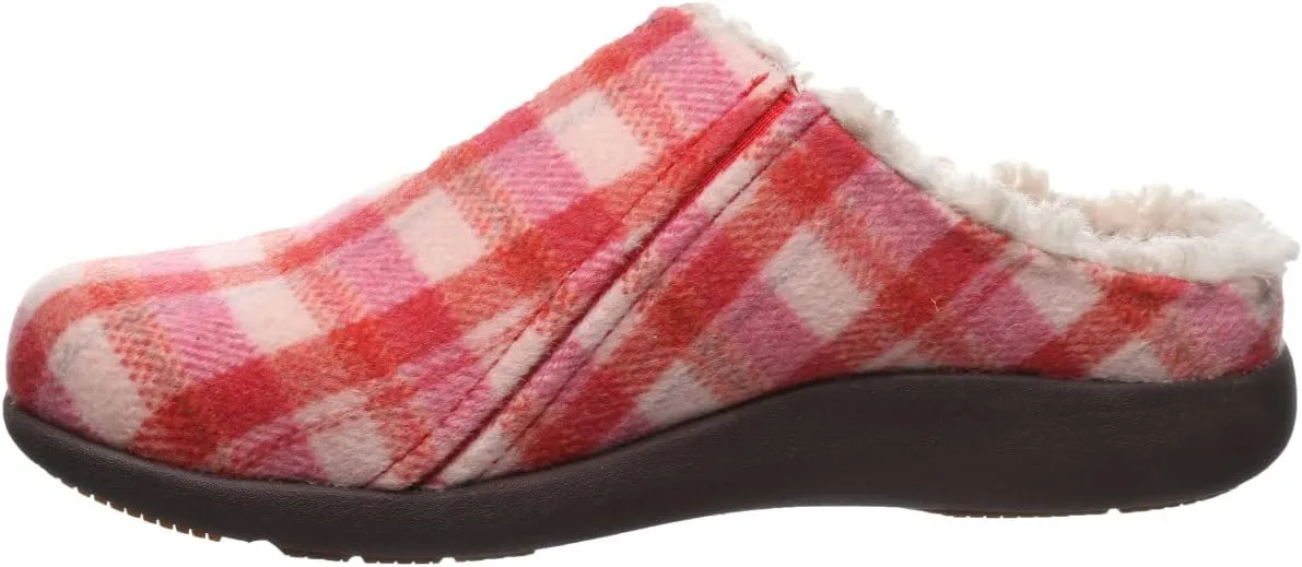 Strole Snug Tartan Women's Supportive Clog with Orthotic Arch Support