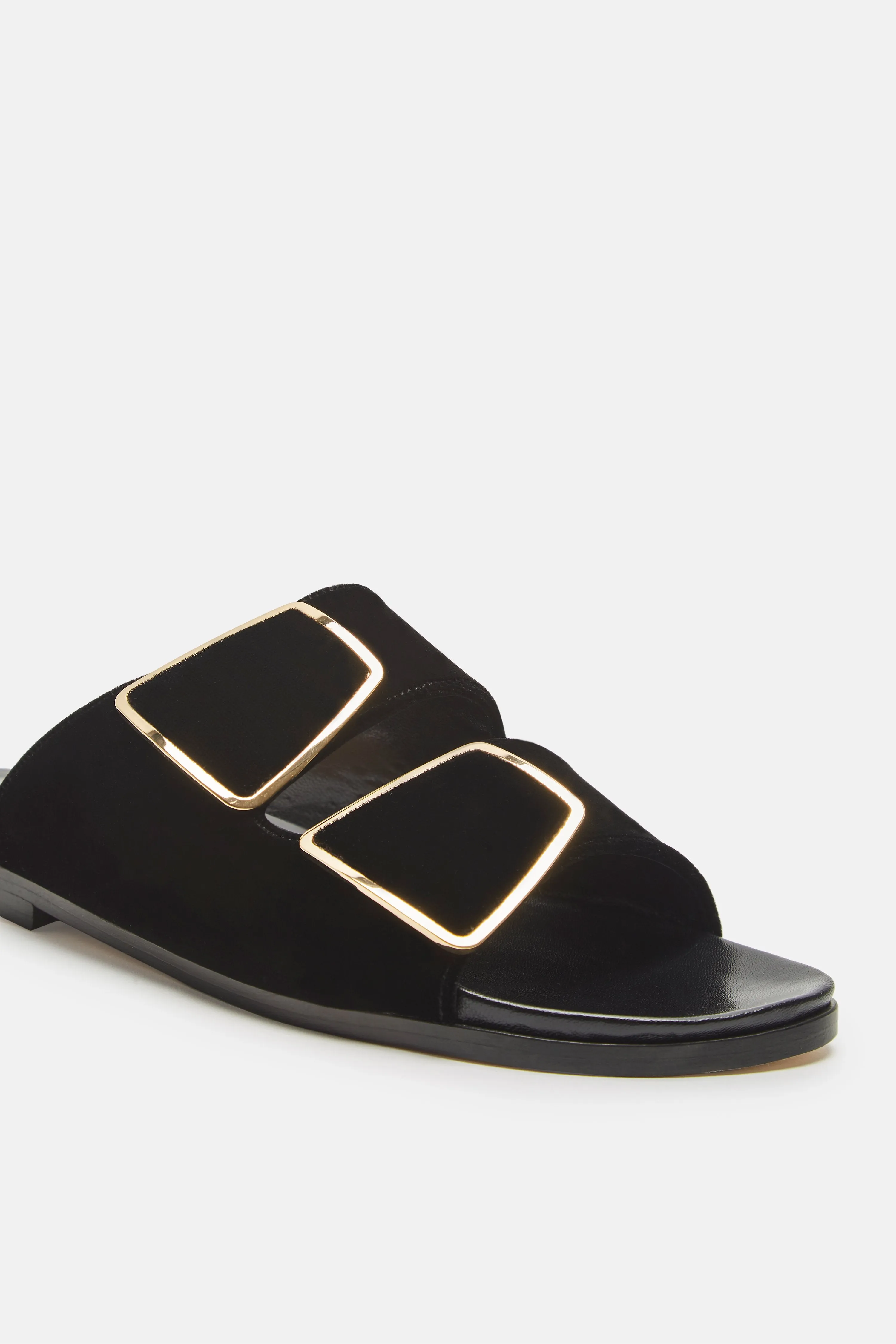 Sturlane Double Strap Sandal - Black Velvet
