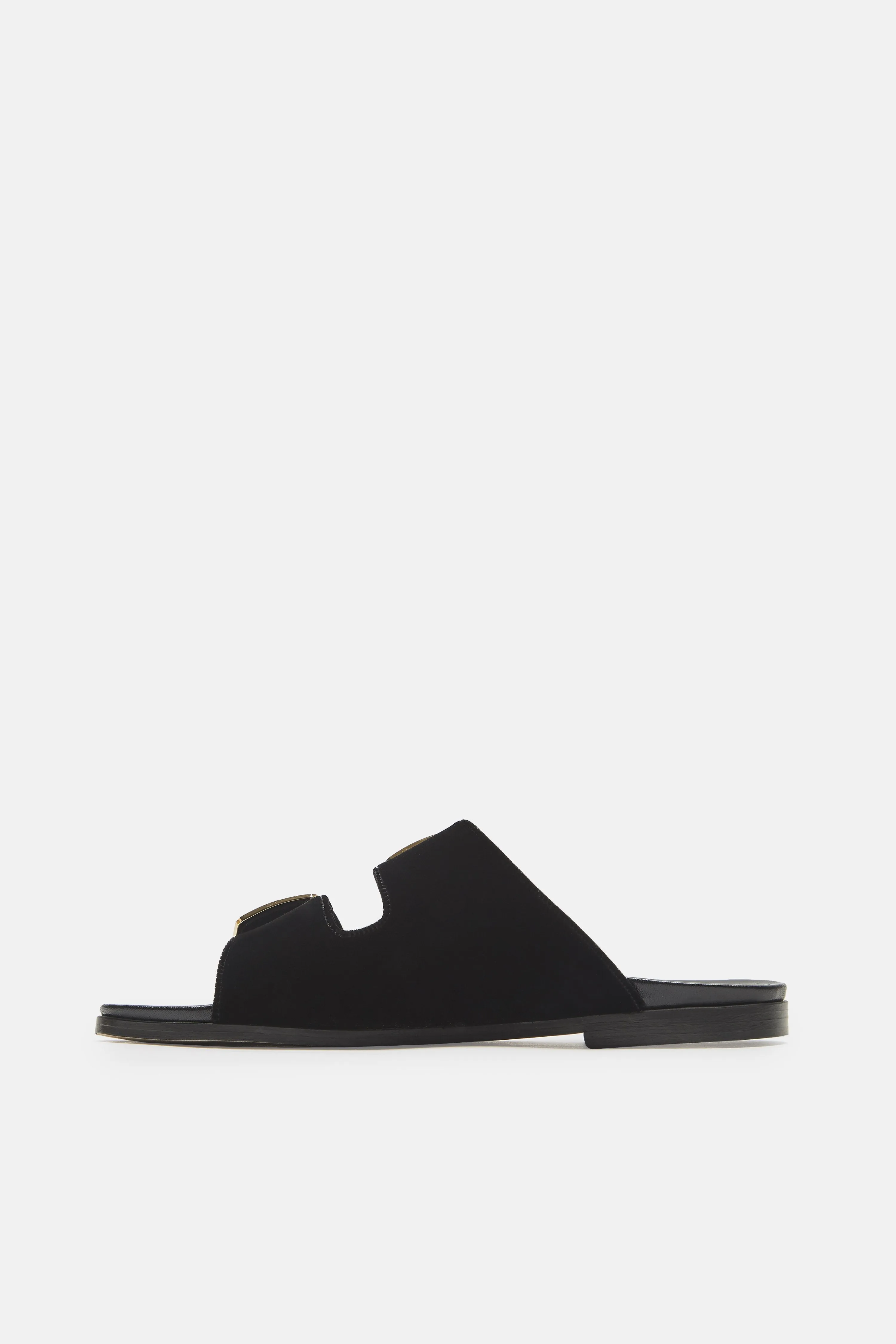 Sturlane Double Strap Sandal - Black Velvet