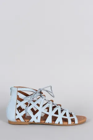 Supportive Sandal Qupid Up Flat Lace Limited-time offer Caged