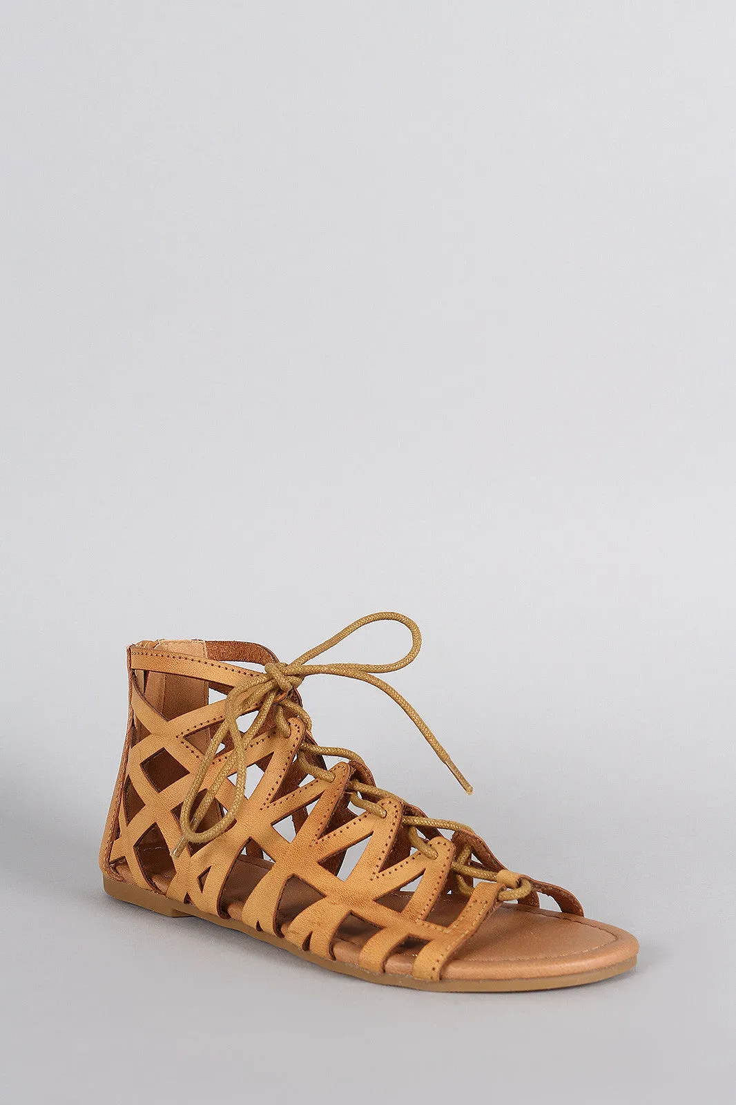 Supportive Sandal Qupid Up Flat Lace Limited-time offer Caged
