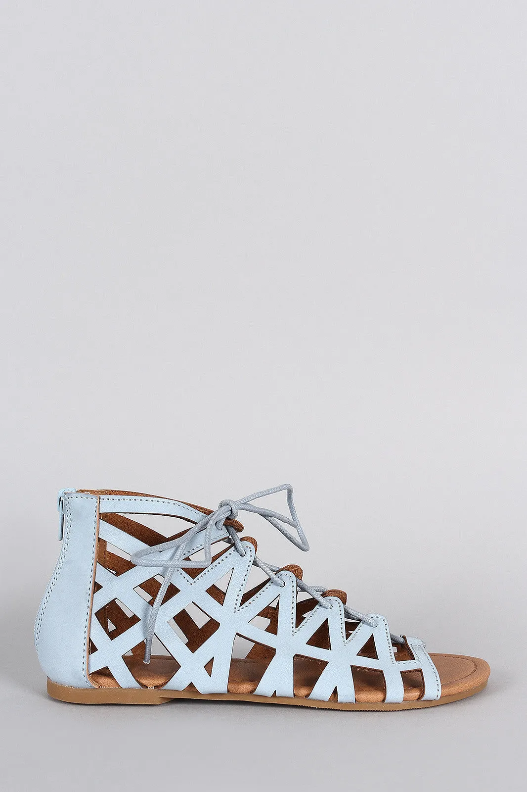 Supportive Sandal Qupid Up Flat Lace Limited-time offer Caged