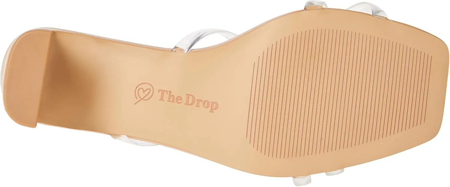 The Drop Women's Amelie Strappy Square Toe Heeled Sandal