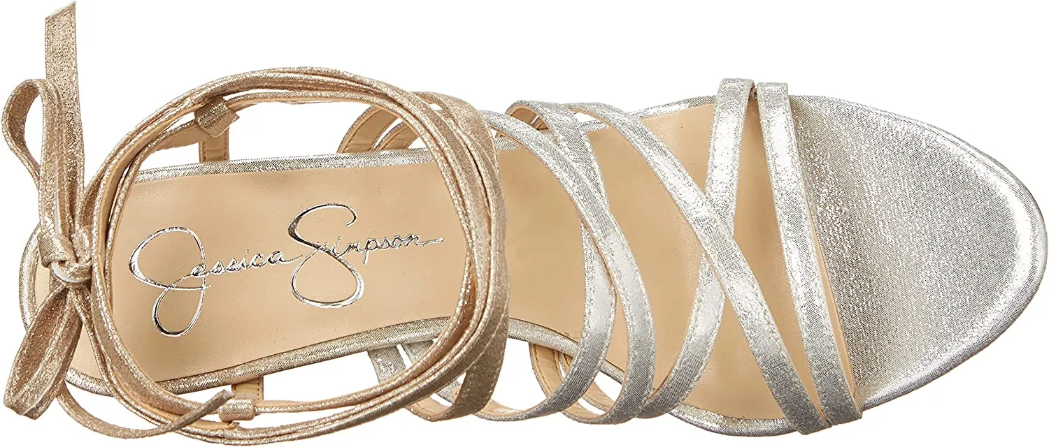 Tie-up Jexilla Simpson Silver High Heeled Gold Jessica Intelligent Global shipping Sandals Stiletto Strappy