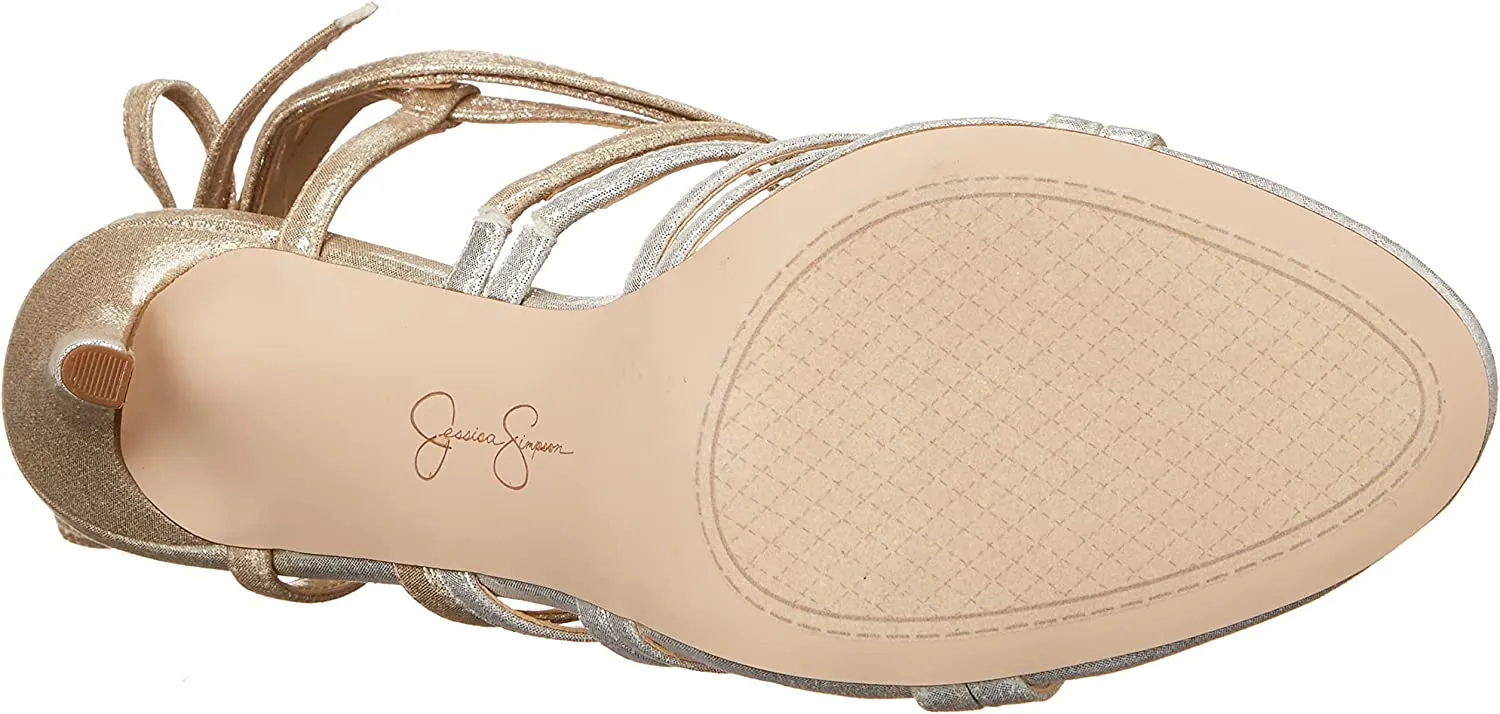 Tie-up Jexilla Simpson Silver High Heeled Gold Jessica Intelligent Global shipping Sandals Stiletto Strappy