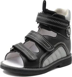 Toddlers Orthopedic Sandals with Ankle and Arch Support,High-top Supportive SMO Shoes for Kids