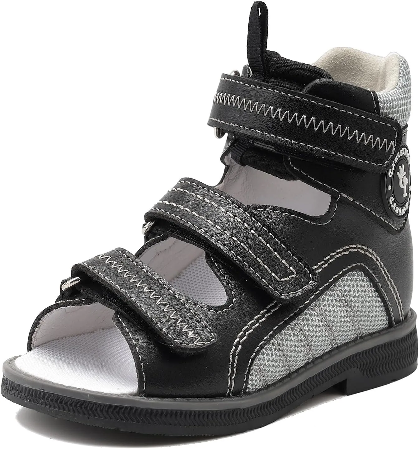 Toddlers Orthopedic Sandals with Ankle and Arch Support,High-top Supportive SMO Shoes for Kids
