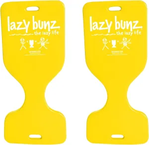 TRC Recreation Lazy Bunz Foam Water Saddle Pool Float, Lounger for Swimming Pool, Lake, River, and Beach Essentials, 2 Pack, Yellow