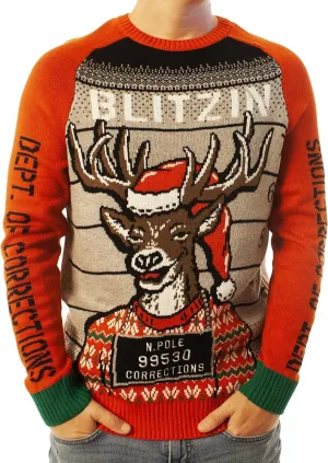 Ugly Christmas Party Knitted Ugly Christmas Sweater for Men and Women - Reindeer & Animals